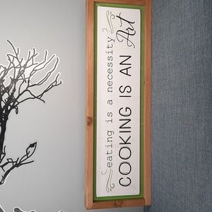 Fun Wall Sign Shelf Sitter Kitchen Cook Baker Sous Chef Cooking Baking Homemade